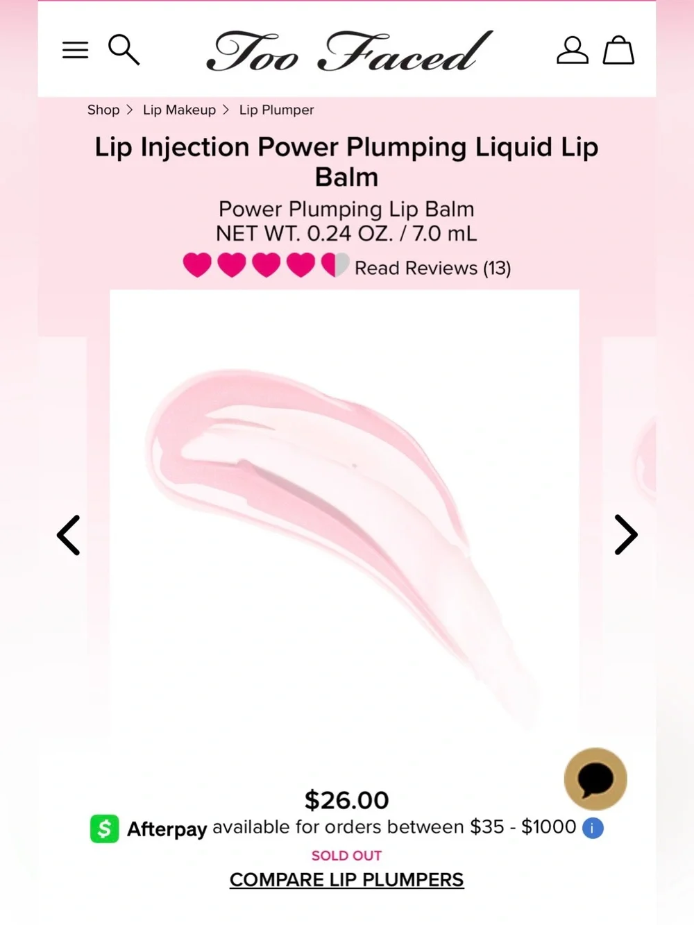 Too Faced Lip Injection Lip Balm